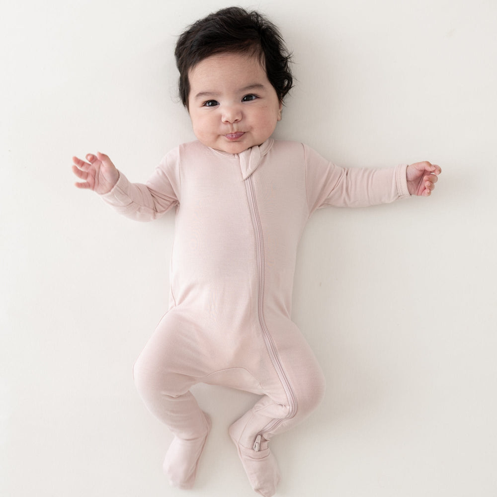 Kyte Baby Zippered Footie in Blush