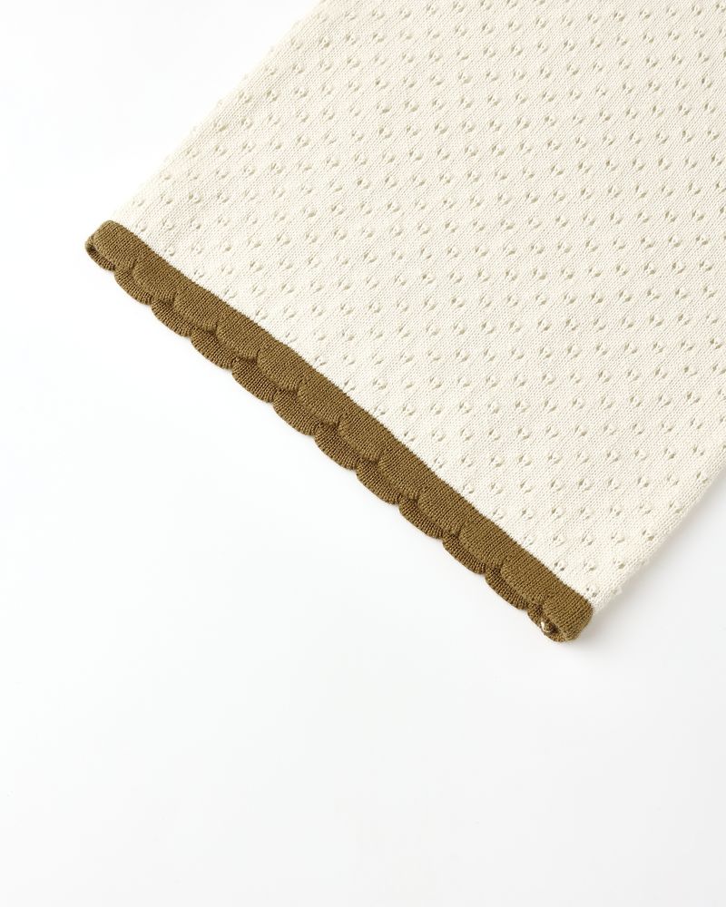 Rylee + Cru Pointelle Knit Pant Natural