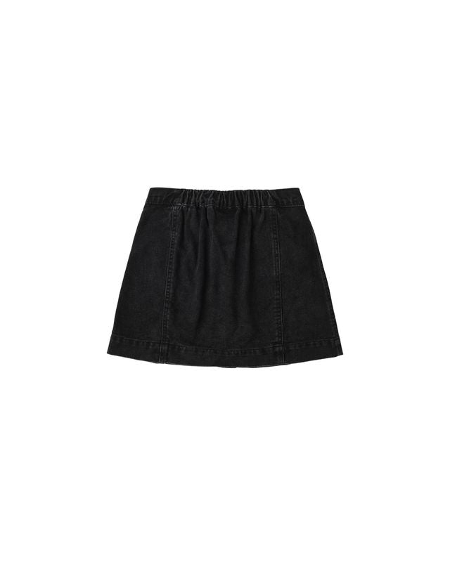 Rylee + Cru Denver Mini Skirt Washed Black