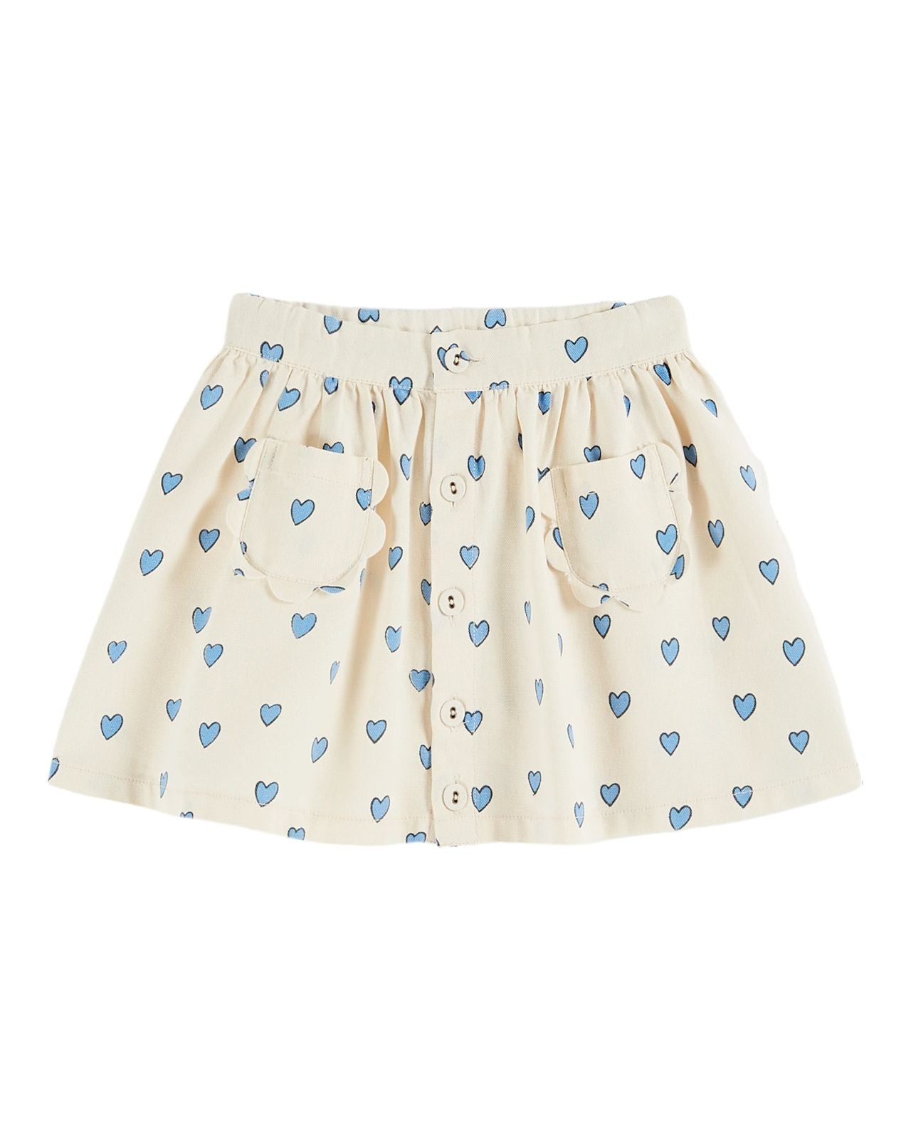 Emile et Ida Heart Flower Pocket Skirt Amour