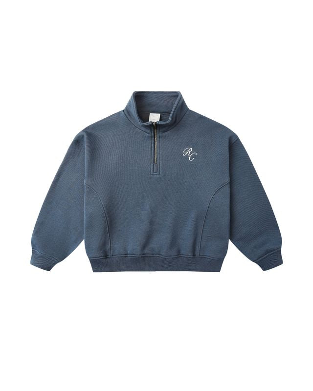 Rylee + Cru Half Zip Sweatshirt Navy