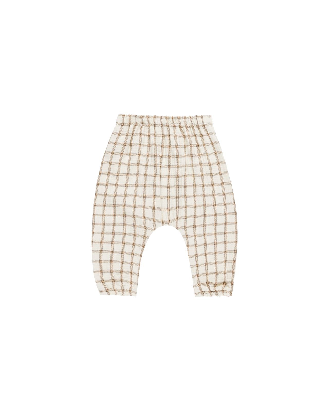 Quincy Mae Woven Pant Cinnamon Plaid