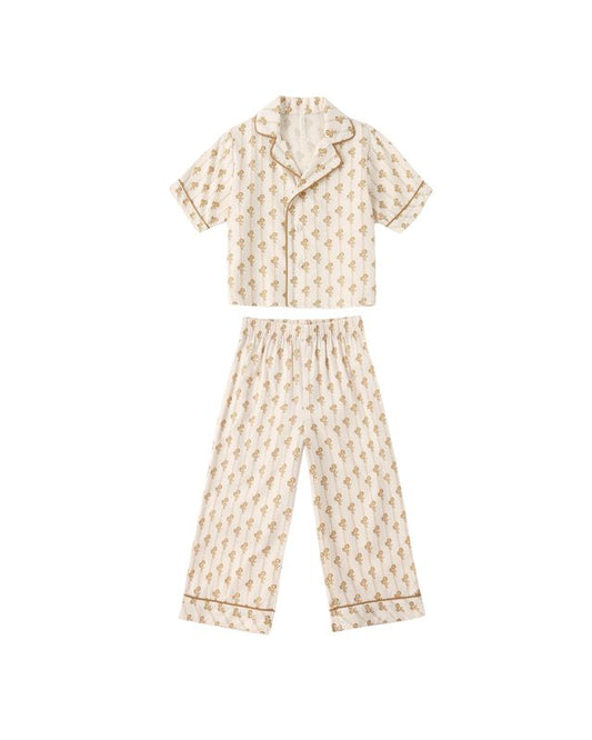 Rylee + Cru Woven Pajama Set Golden Bloom