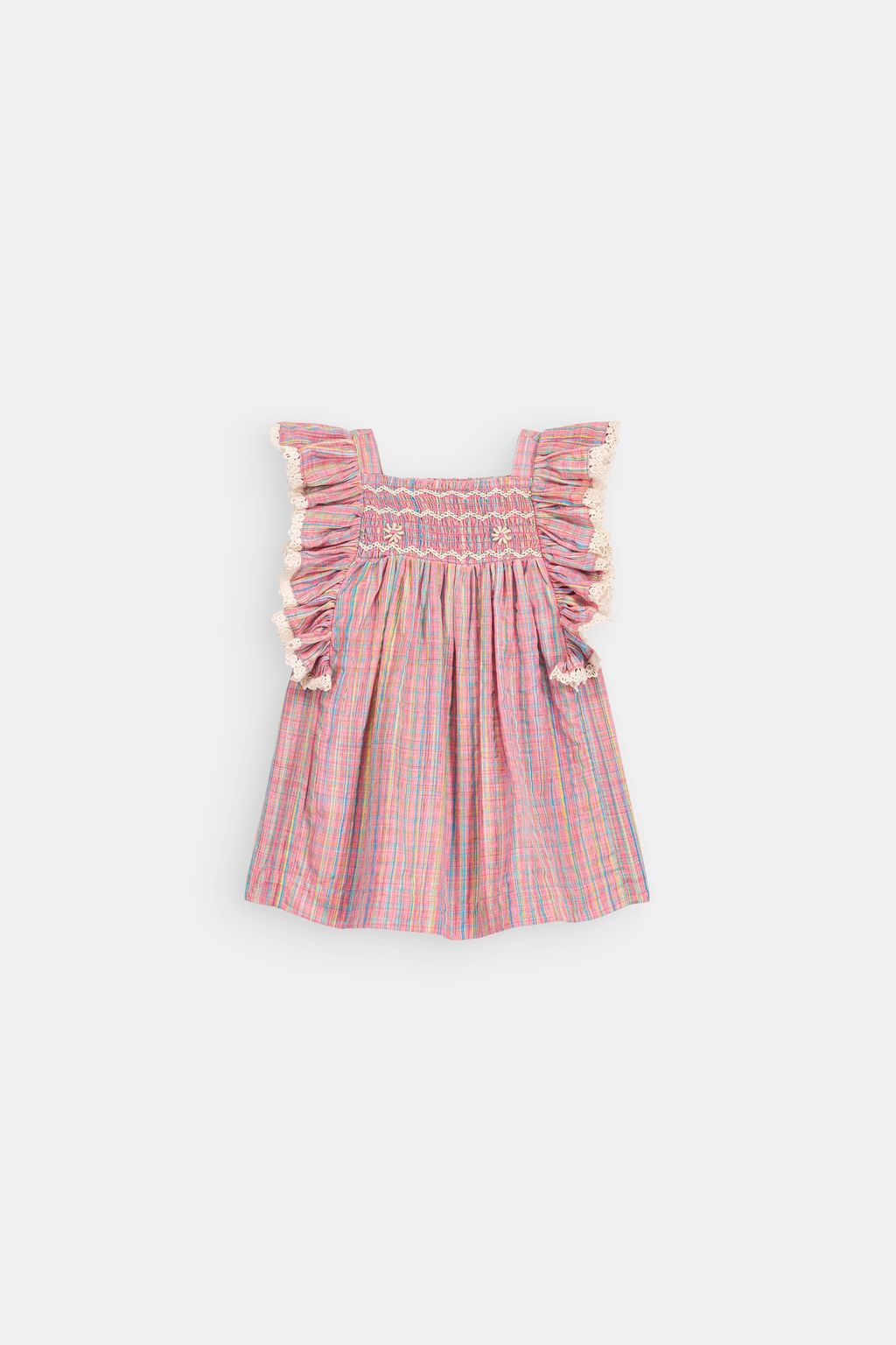 Louise Misha Martine Dress Pink Pomelo Checks