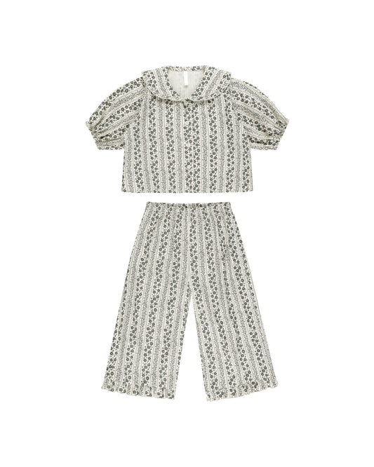 Rylee + Cru Ruffle Pajamas Vines