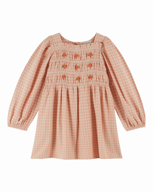 Emile Et Ida Pink Ecolier School Dress