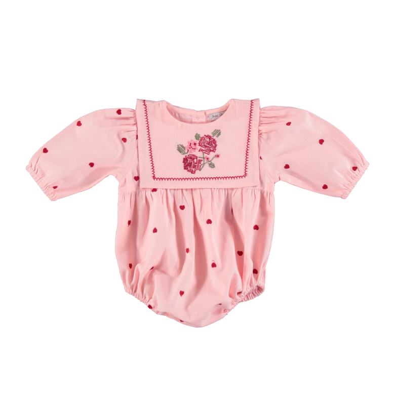 Bebe Organic Rose Romper We Heart Roses