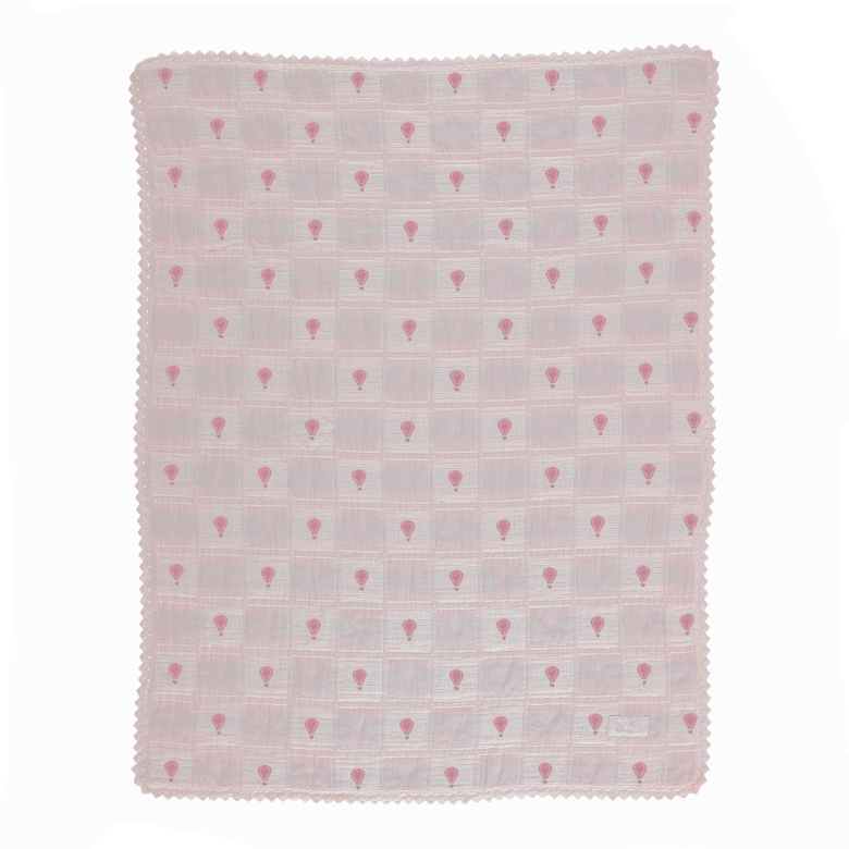 Bebe Organic Balloon Blanket Pink Balloon Patchwork