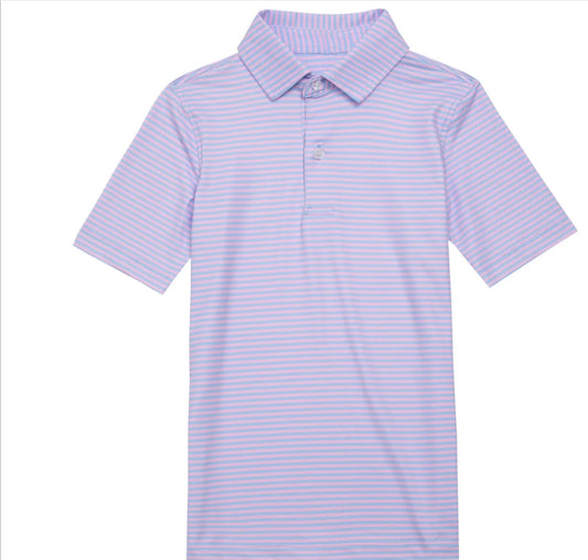 Meripex Pink/Blue Polo Shirt