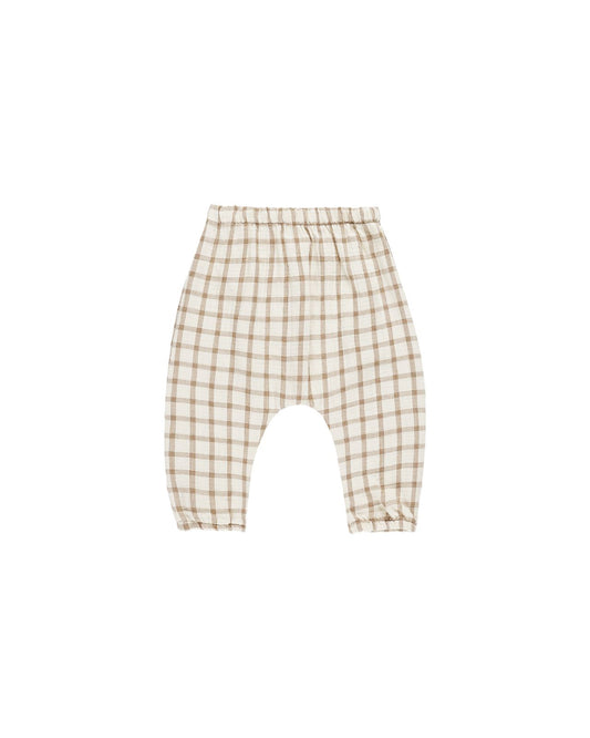 Quincy Mae Woven Pant Cinnamon Plaid