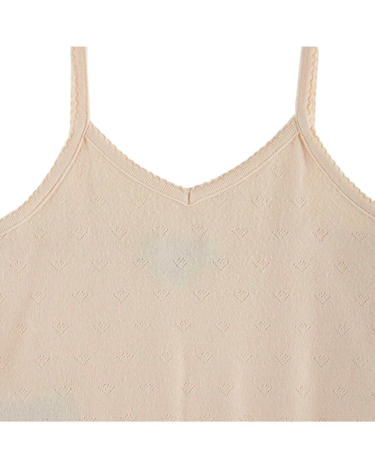 Emile et Ida Openwork Tank Top Creme