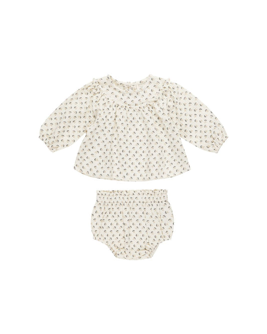 Quincy Mae Mia Top + Bloomer Set French Flora