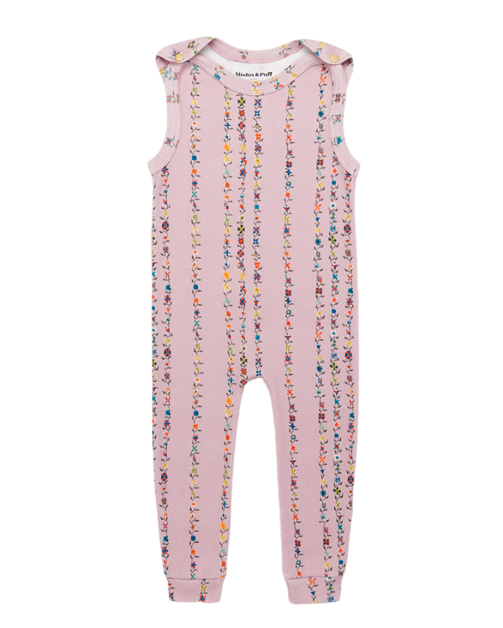 Misha & Puff Snap Overall Plum Petal Little Botanica