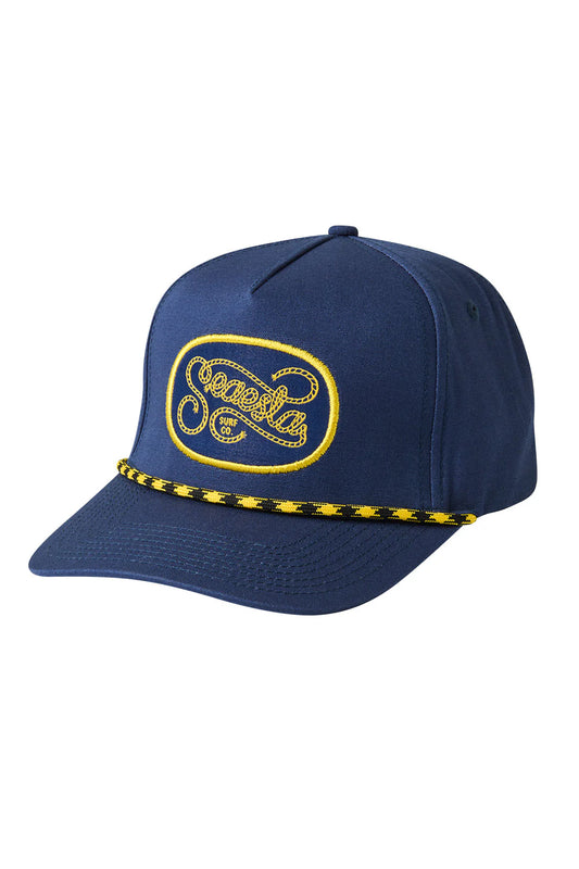 Seaesta Surf Rodeo Patch Snapback Hat - Navy