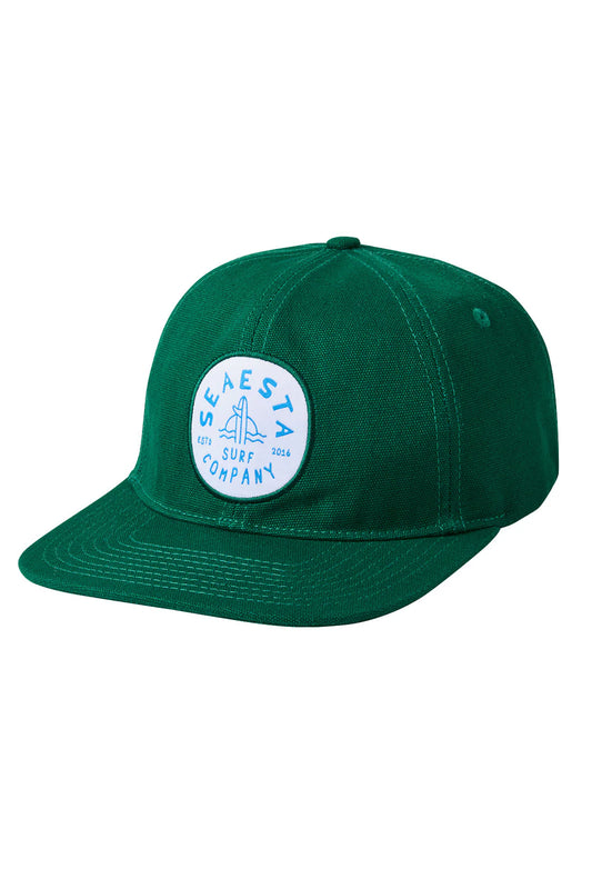 Seaesta Surf Shoreline Patch Snapback Hat - Forest