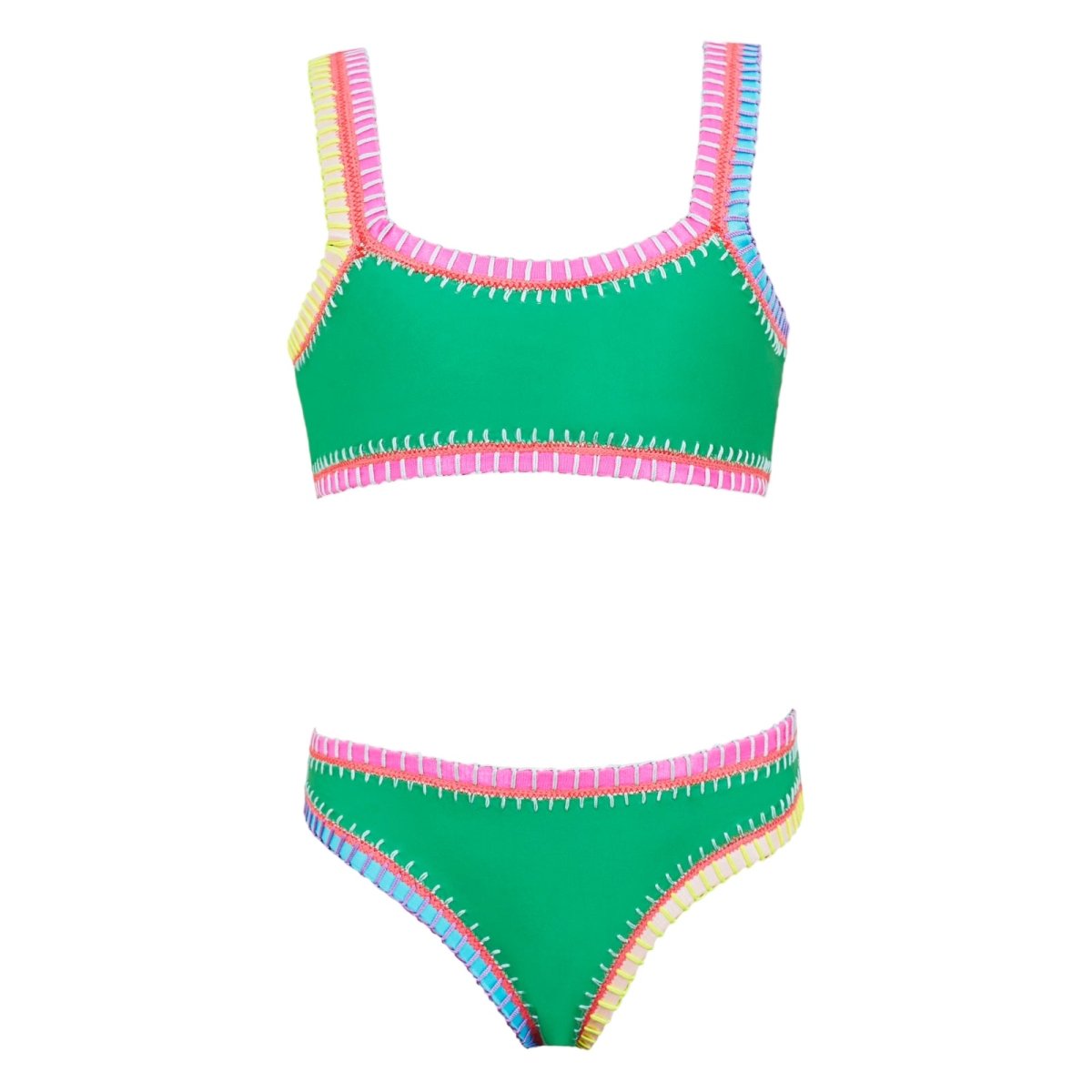 PQ Kids Rainbow Embroidered Bikini