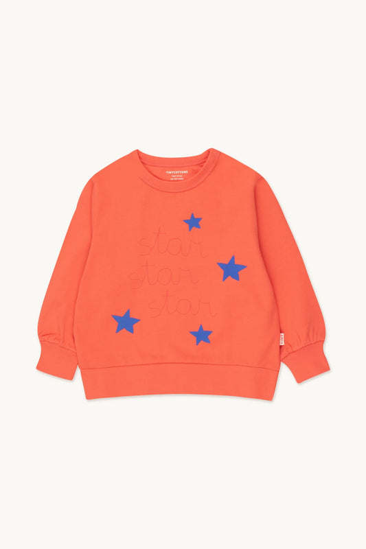 Tiny Cottons Star Sweatshirt in Light Red