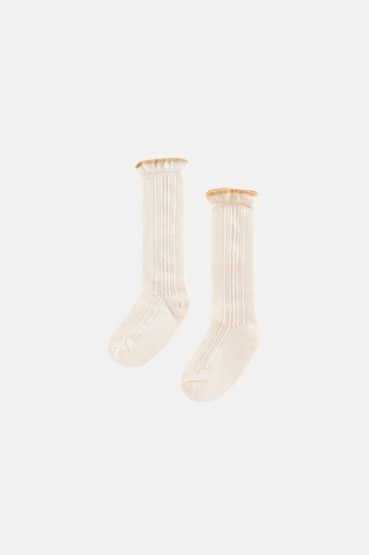 Louise Misha Chatma Socks Cream Lurex