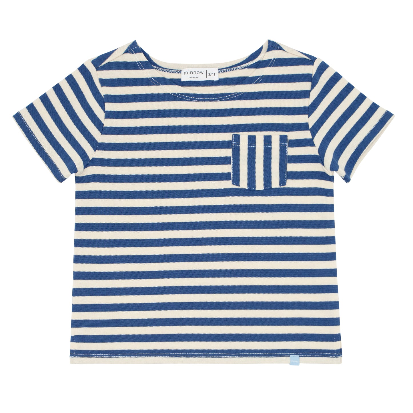 Minnow Unisex Short Sleeve Boatneck Tee Breton Stripe