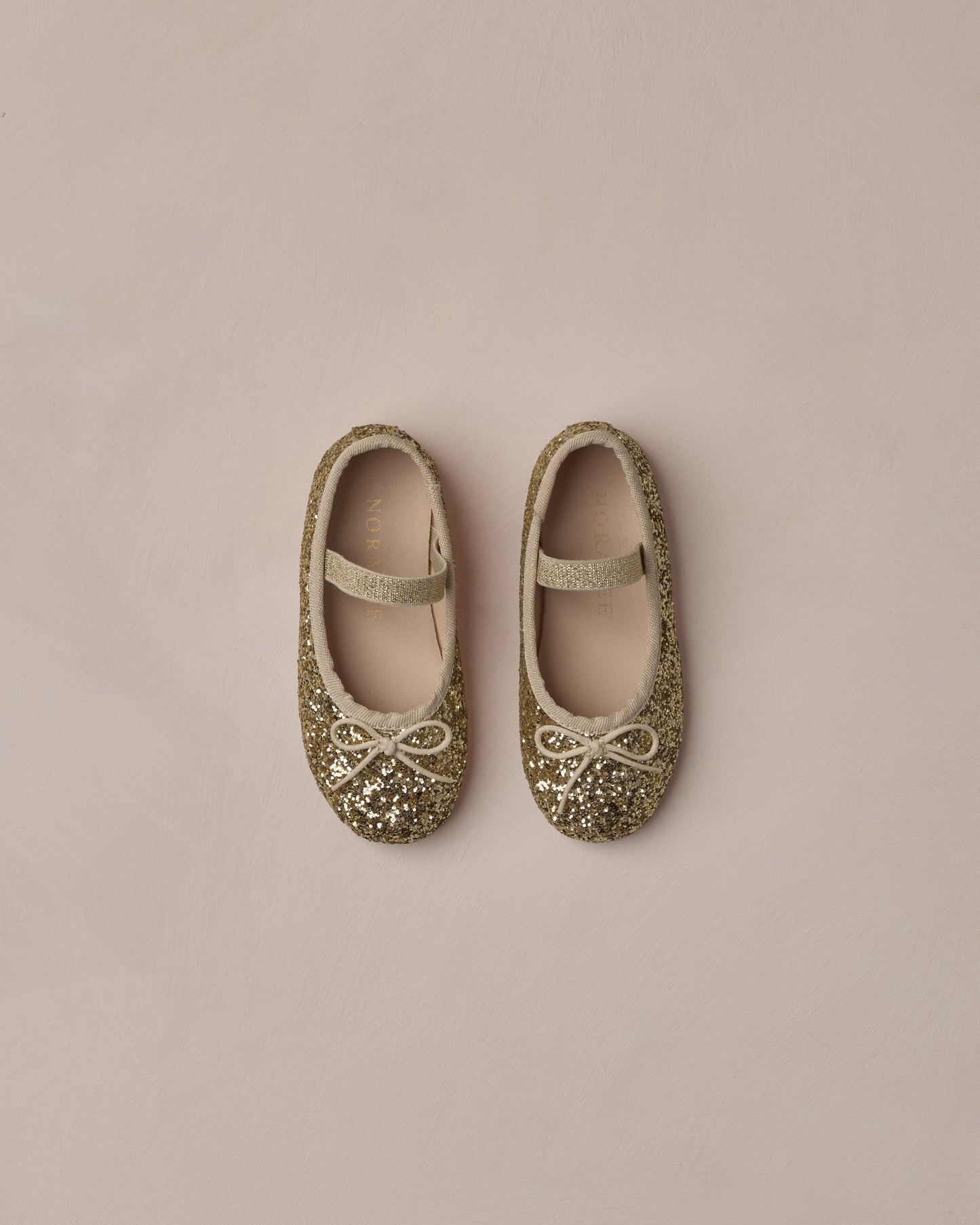 Noralee Ballet Flats Gold Sparkle