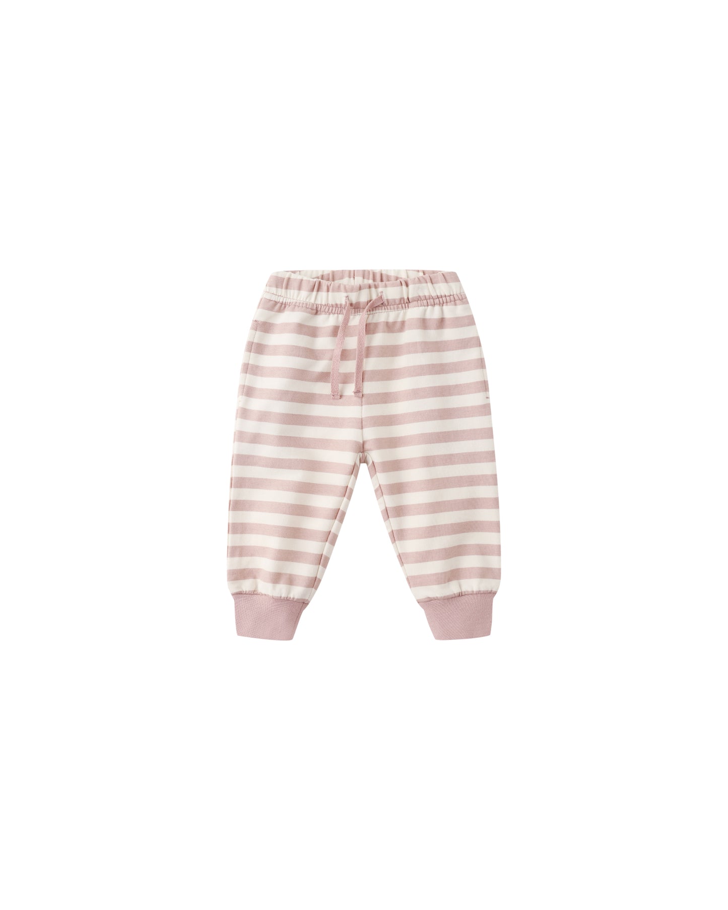 Quincy Mae Relaxed Sweatpant Pink Stripe