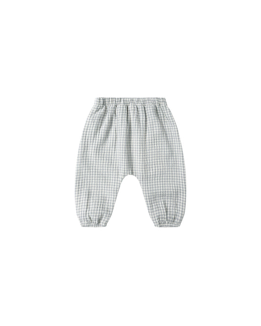 Quincy Mae Woven Pant Blue Gingham