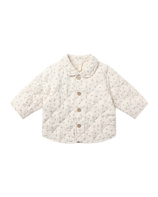 Quincy Mae Quilted Jacket Bluebell