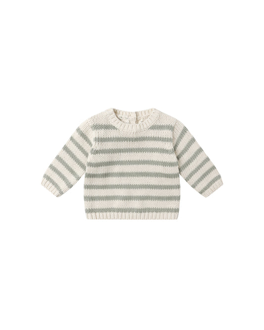 Quincy Mae Rex Sweater Fern Stripe
