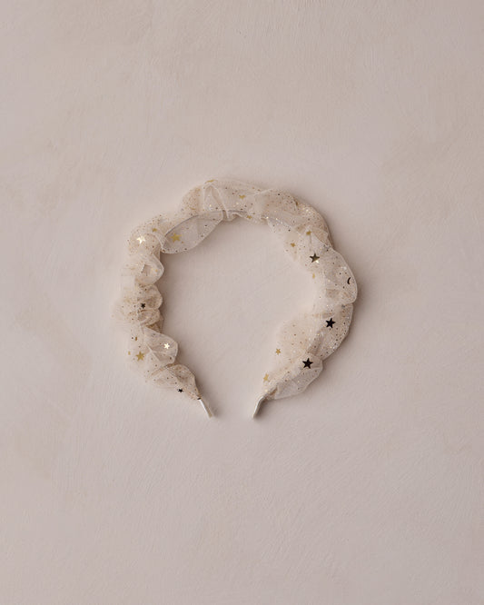 Noralee Gathered Headband Champagne Stars
