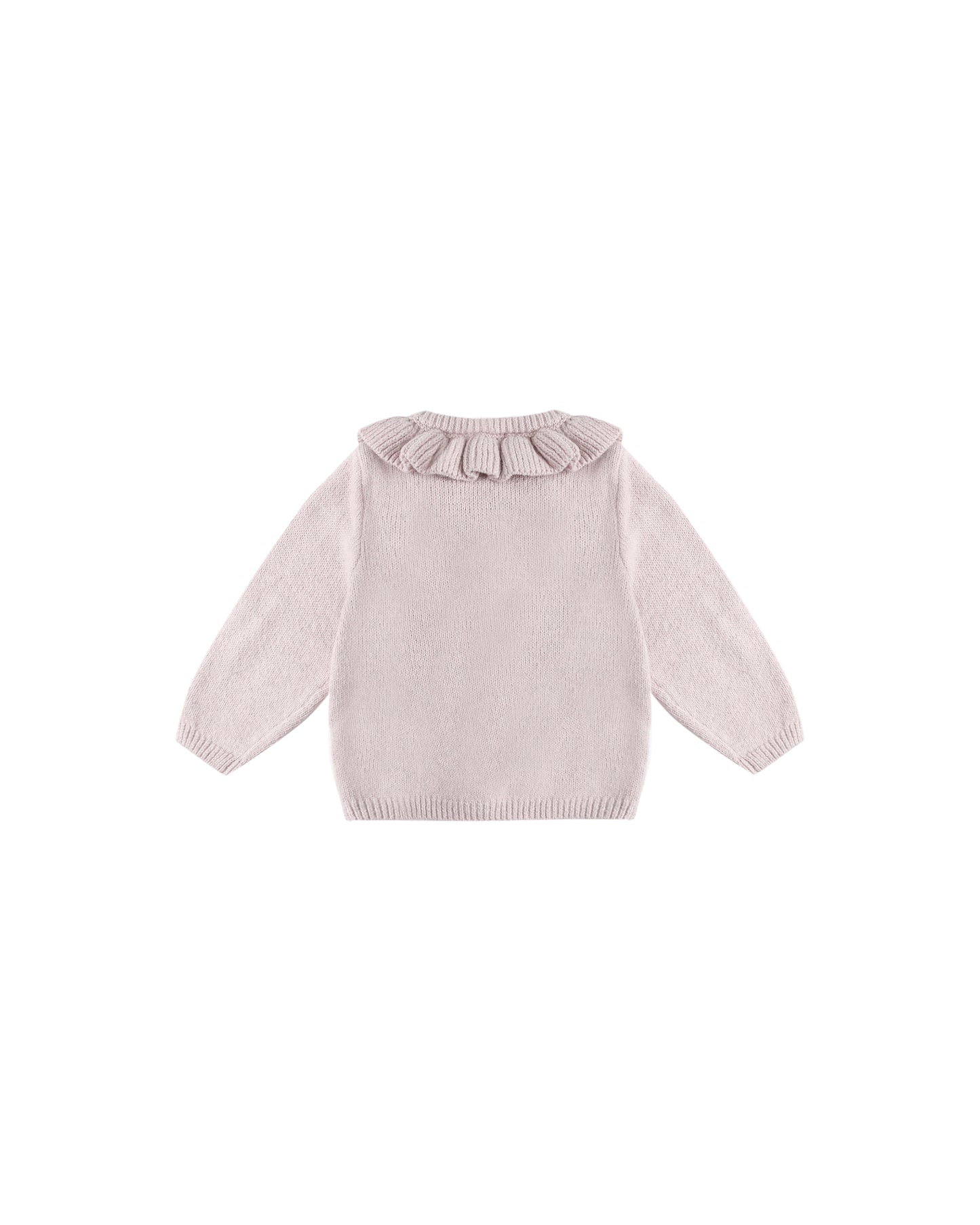 Quincy Mae Ruffle Collar Cardigan Lilac