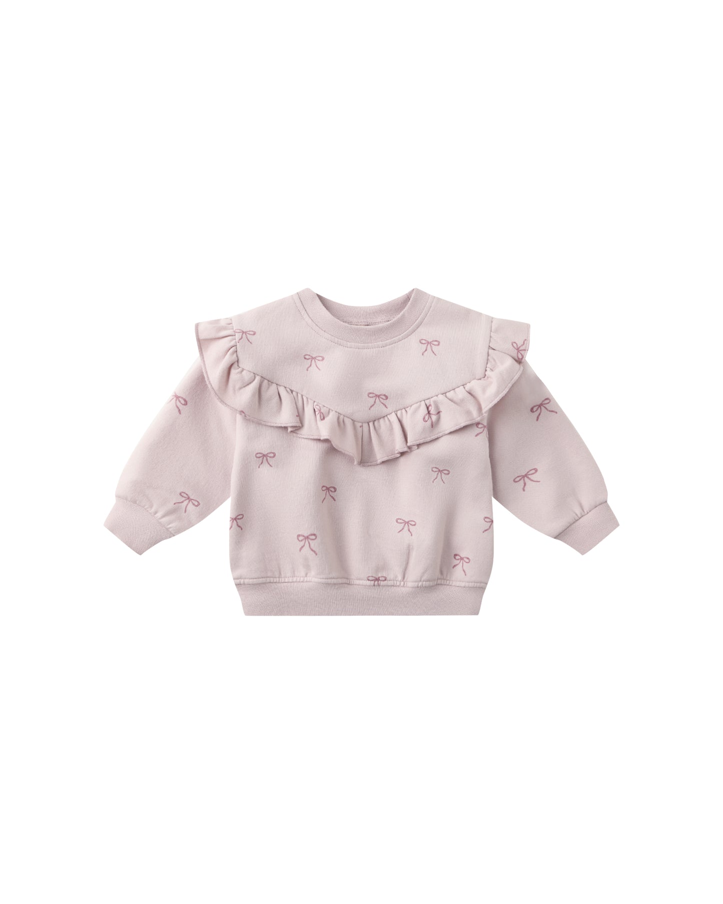 Quincy Mae  Ruffle Fleece Sweatshirt Bows
