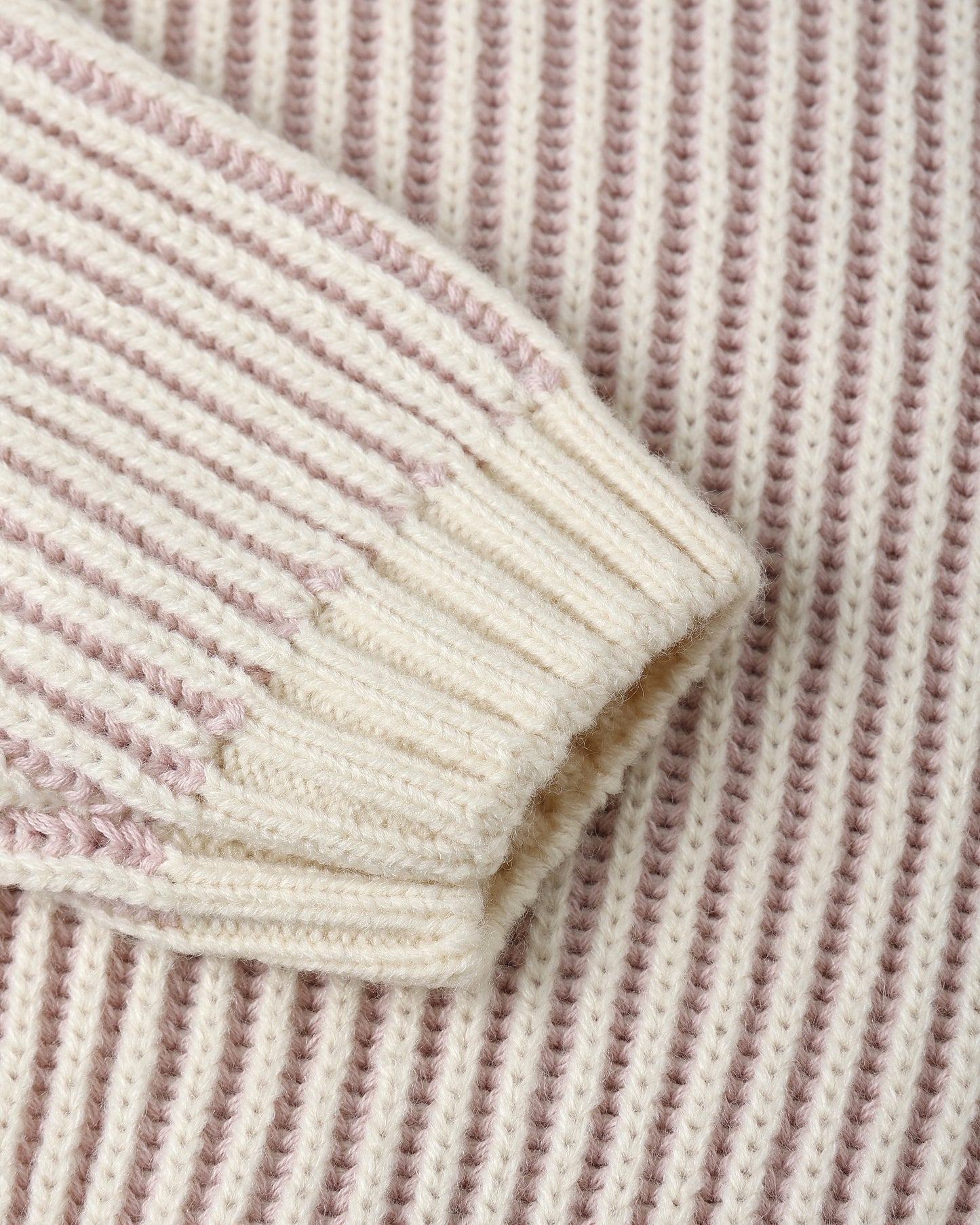 Quincy Mae Relaxed Knit Sweater Lilac