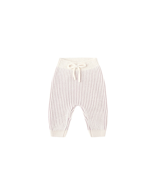 Quincy Mae Chunky Knit Pant Lilac