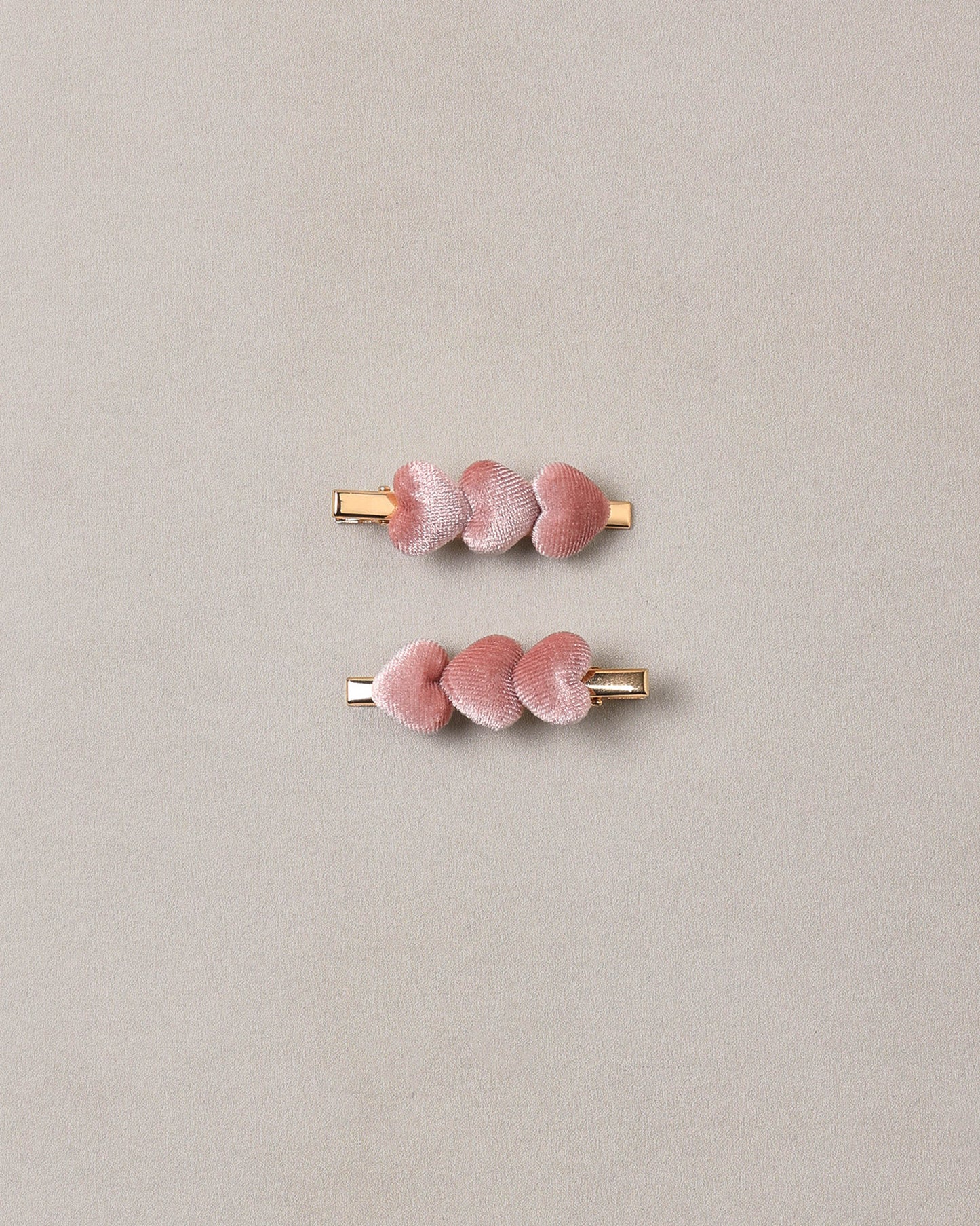Noralee Velvet Heart Clips Spice