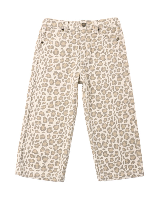 Rylee + Cru Straight Leg Pant Leopard