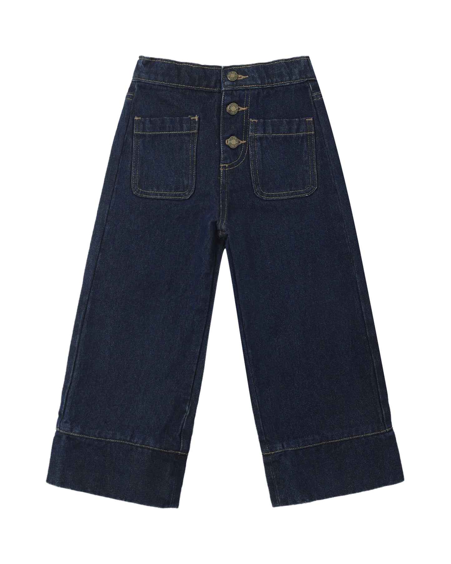 Rylee + Cru Patch Pocket Pant Dark Indigo