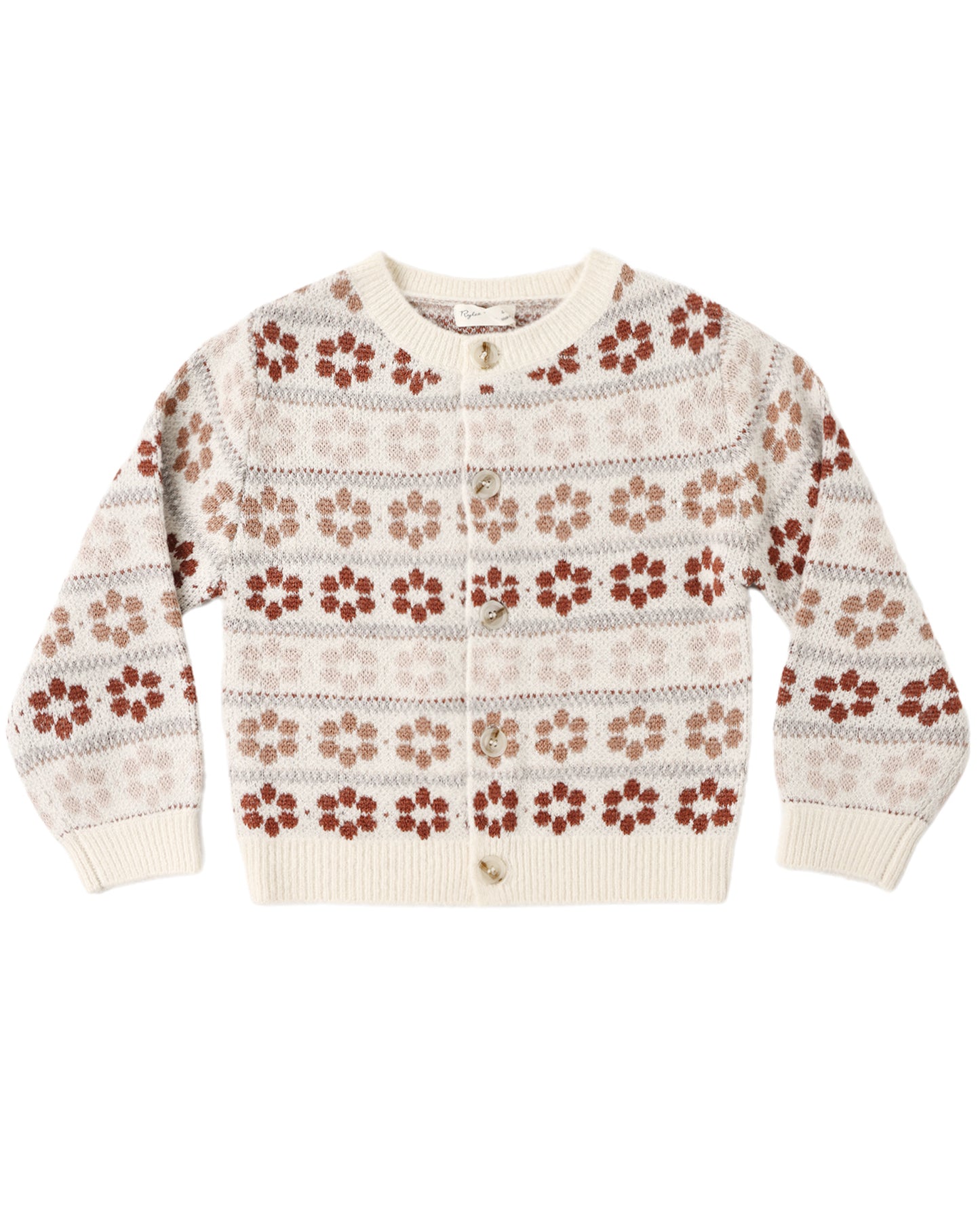 Rylee + Cru Cheyenne Cardigan Flower Fair Isle
