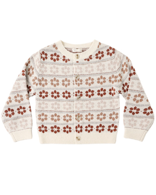 Rylee + Cru Cheyenne Cardigan Flower Fair Isle