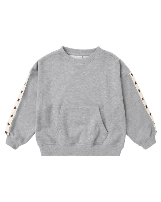 Rylee + Cru Pouch Pocket Crew Heathered Dusty Blue