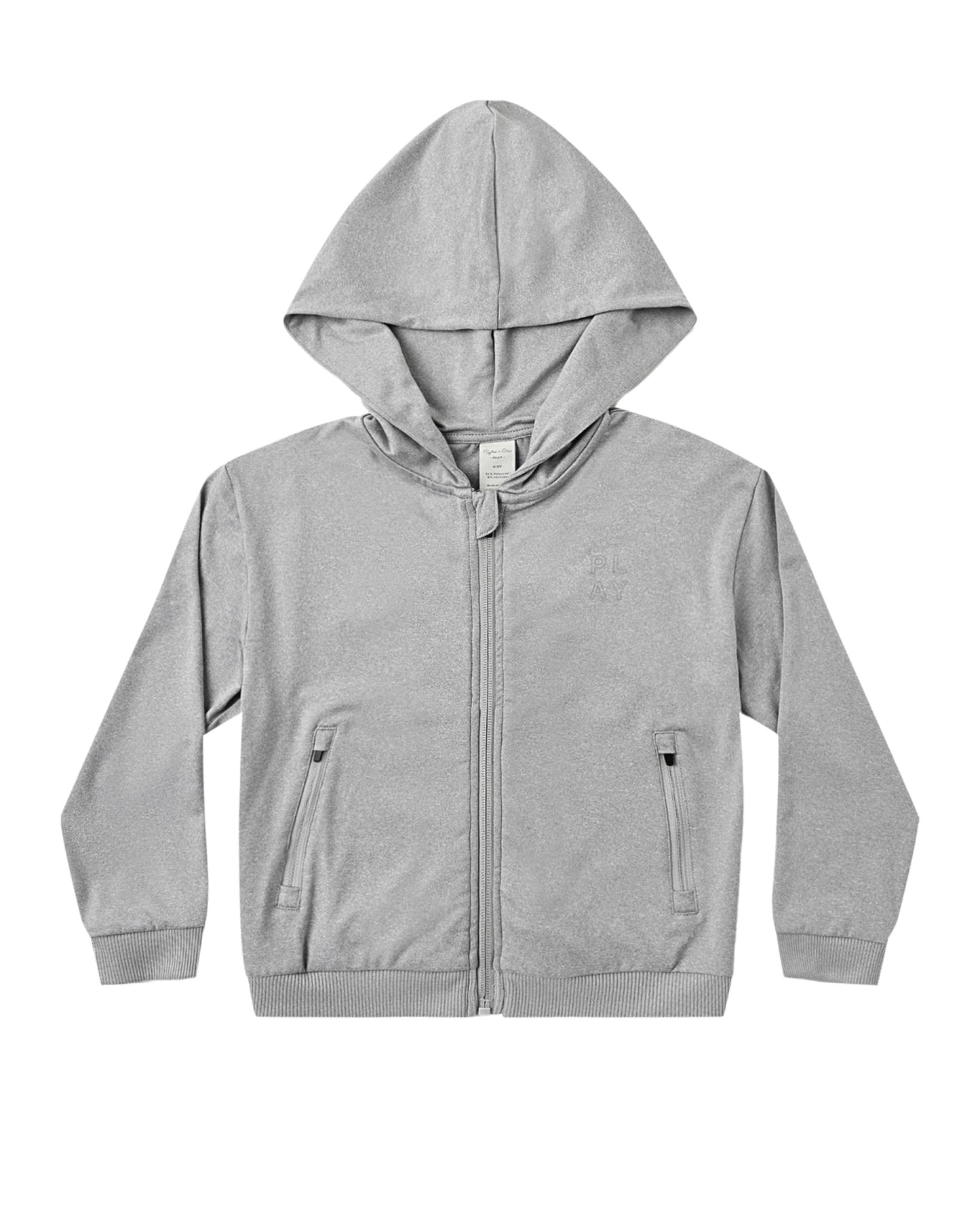 Rylee + Cru Tech Hoodie Heathered Dusty Blue
