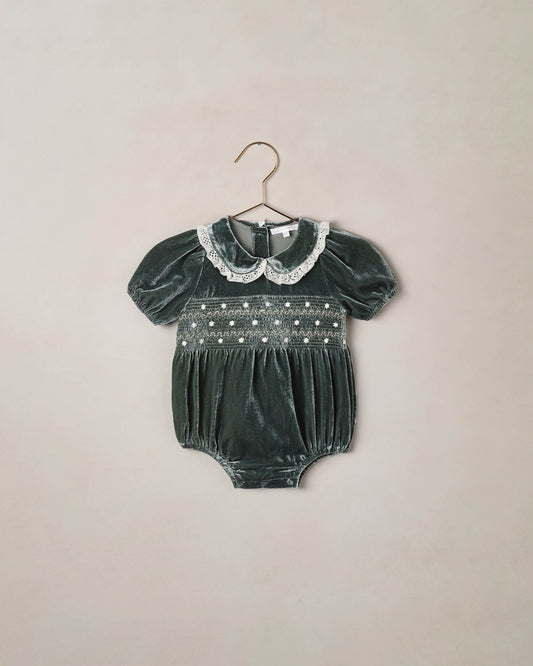 Noralee Elizabeth Romper Green