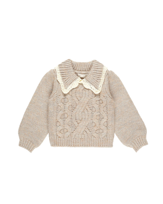 Rylee + Cru Alice Sweater Heathered Sand