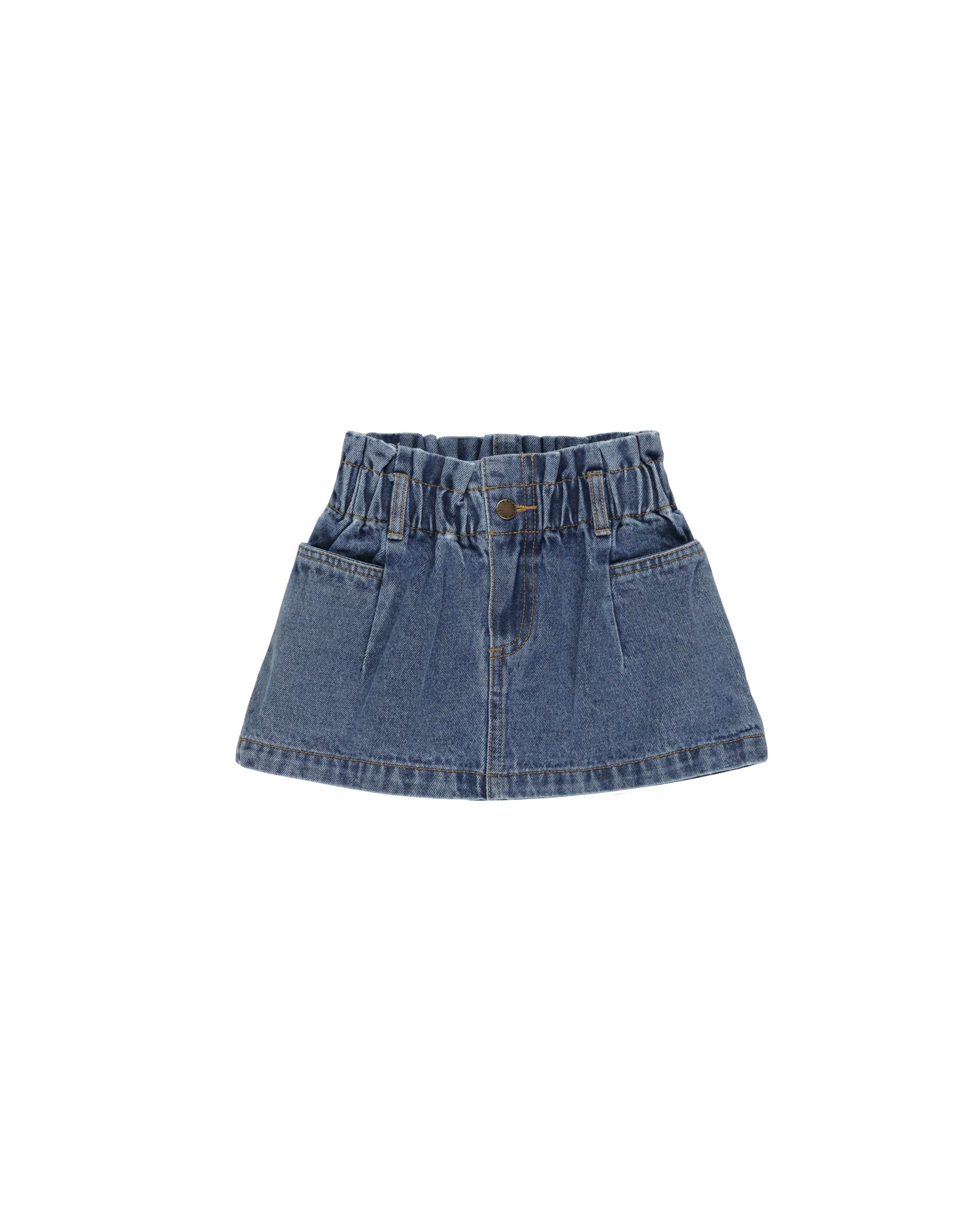 Rylee + Cru Denim Mini Skirt Indigo