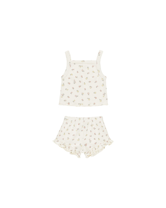 Quincy Mae Evie Tank + Shortie Set Fleur