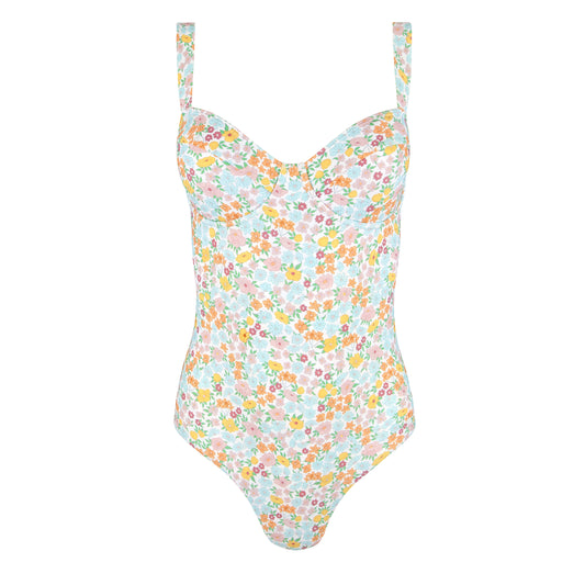 Minnow Women’s Hawaiian Floral One Piece in Bright Floral