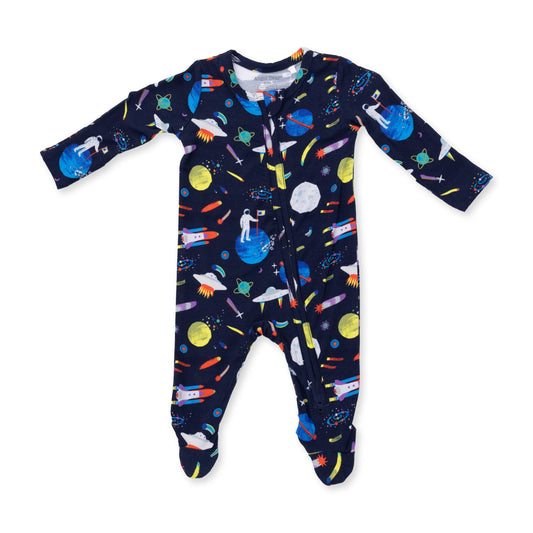 Angel Dear Astronaut and Rockets - 2 Way Zipper Footie