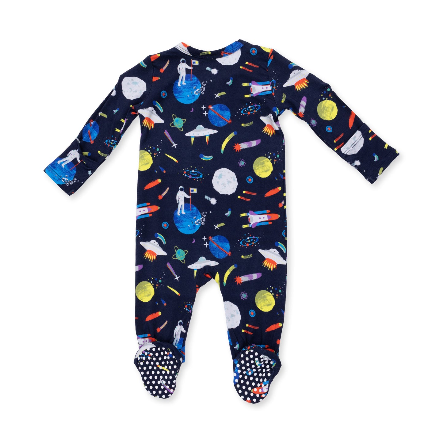 Angel Dear Astronaut and Rockets - 2 Way Zipper Footie