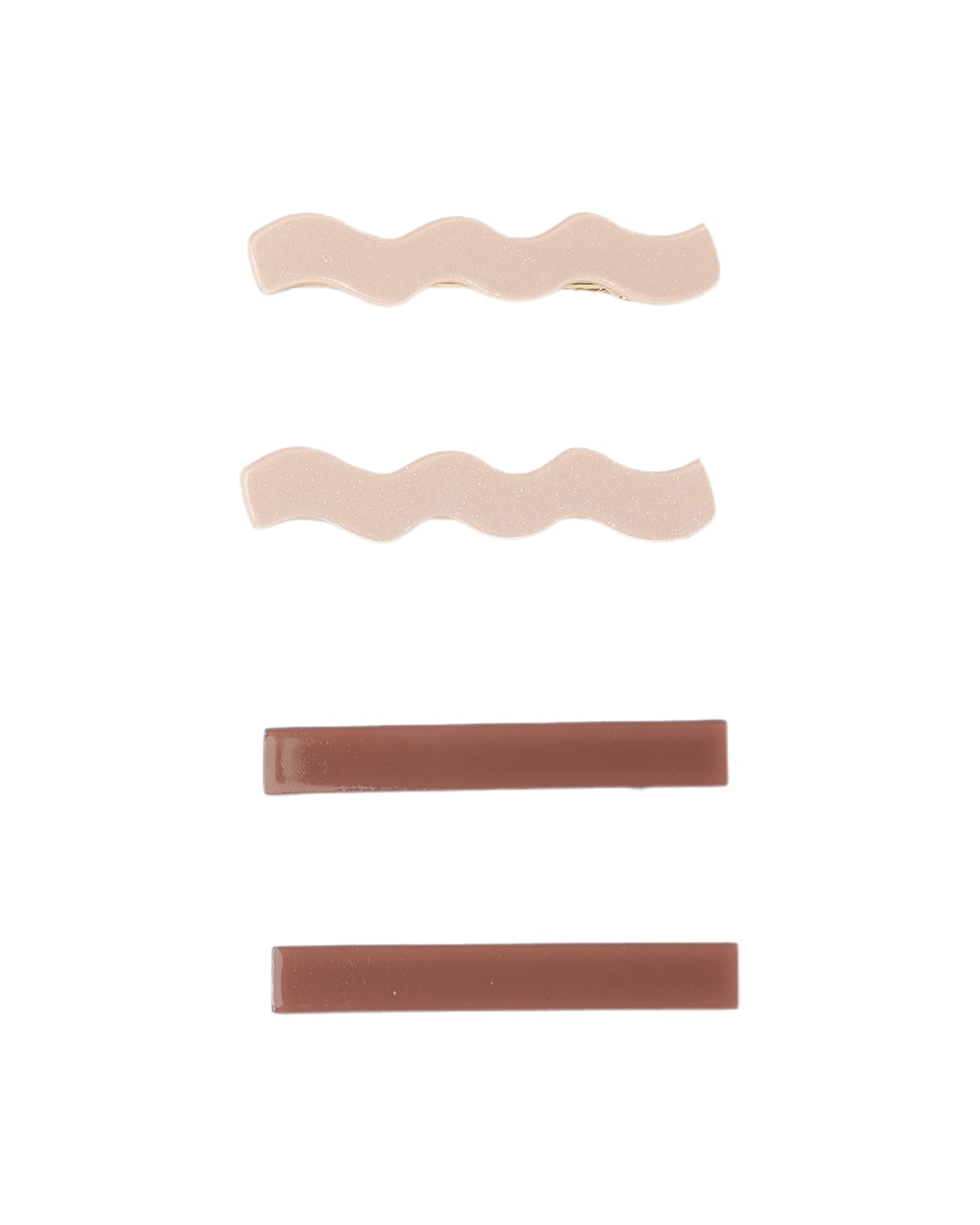 Rylee + Cru Wavy Clip Set Petal, Mulberry