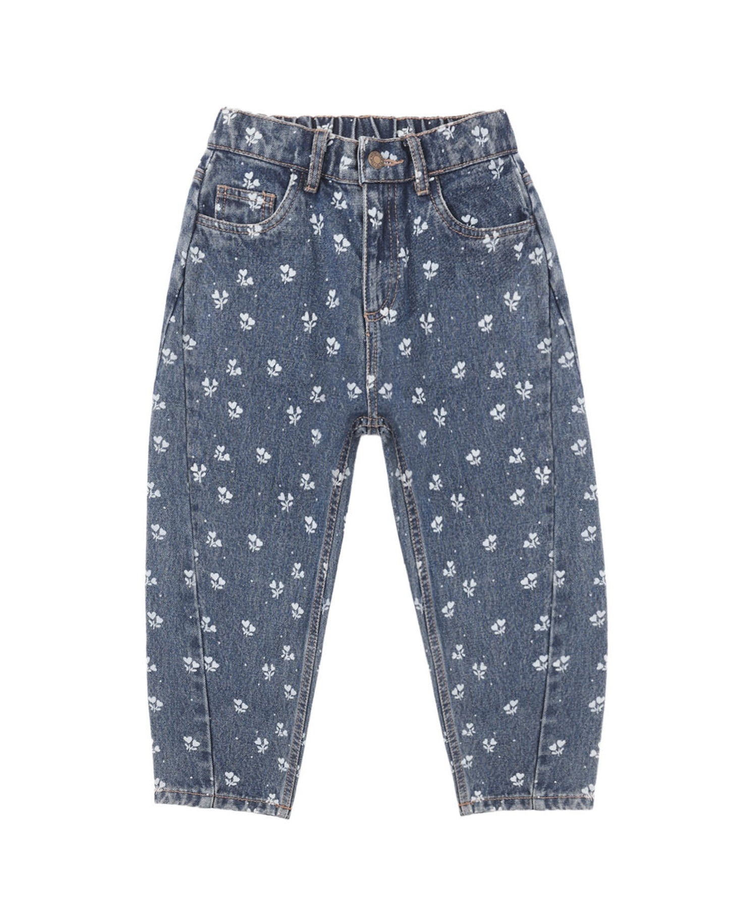 Rylee + Cru Barrel Pant Heart Ditsy
