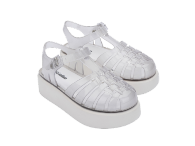 Mini Melissa Possession Platform Kids - White/Clear